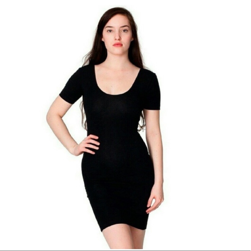 American Apparel scoop neck, low back dress